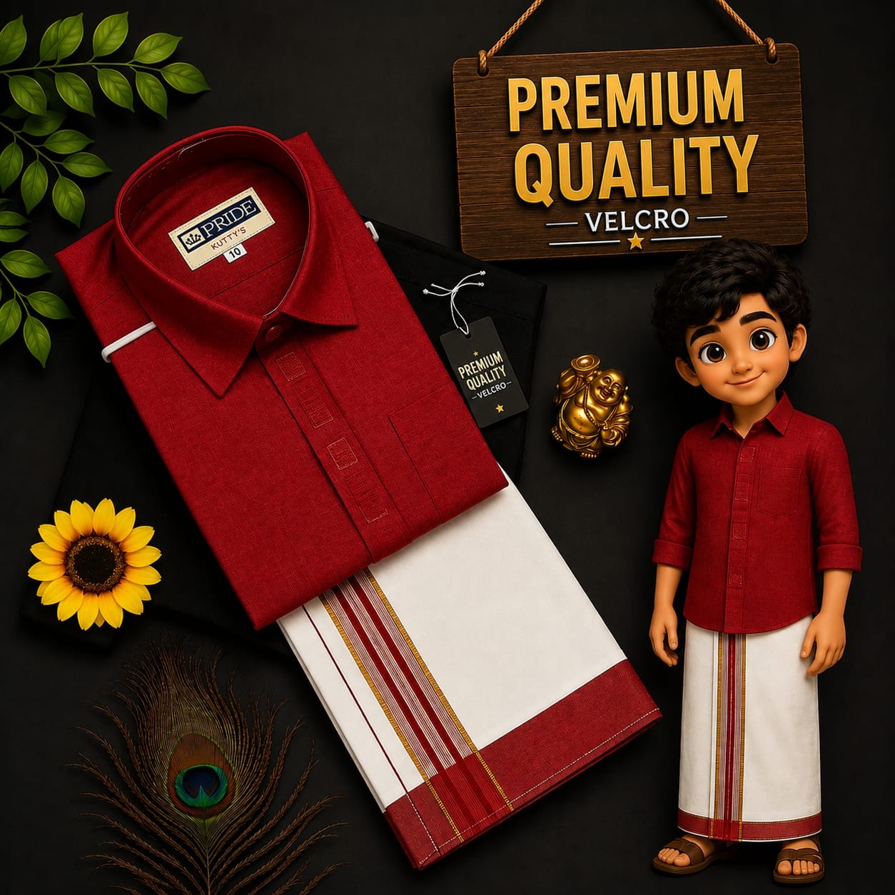 Kids Dhoti Shirt