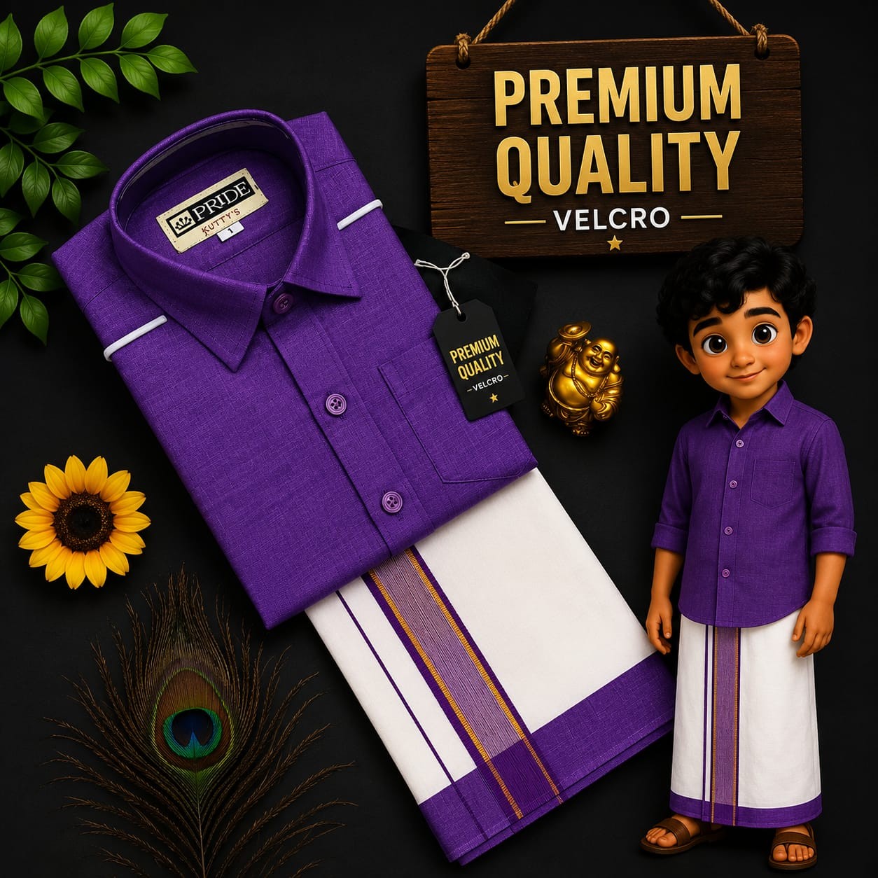 Kids Dhoti Shirt