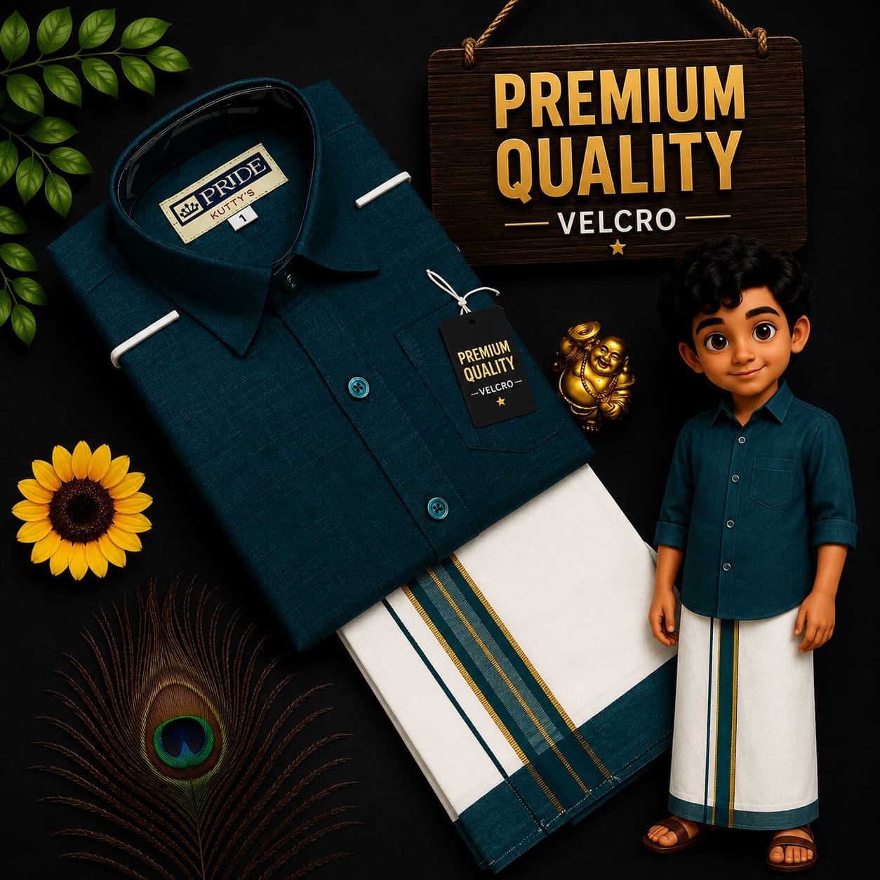 Kids Dhoti Shirt
