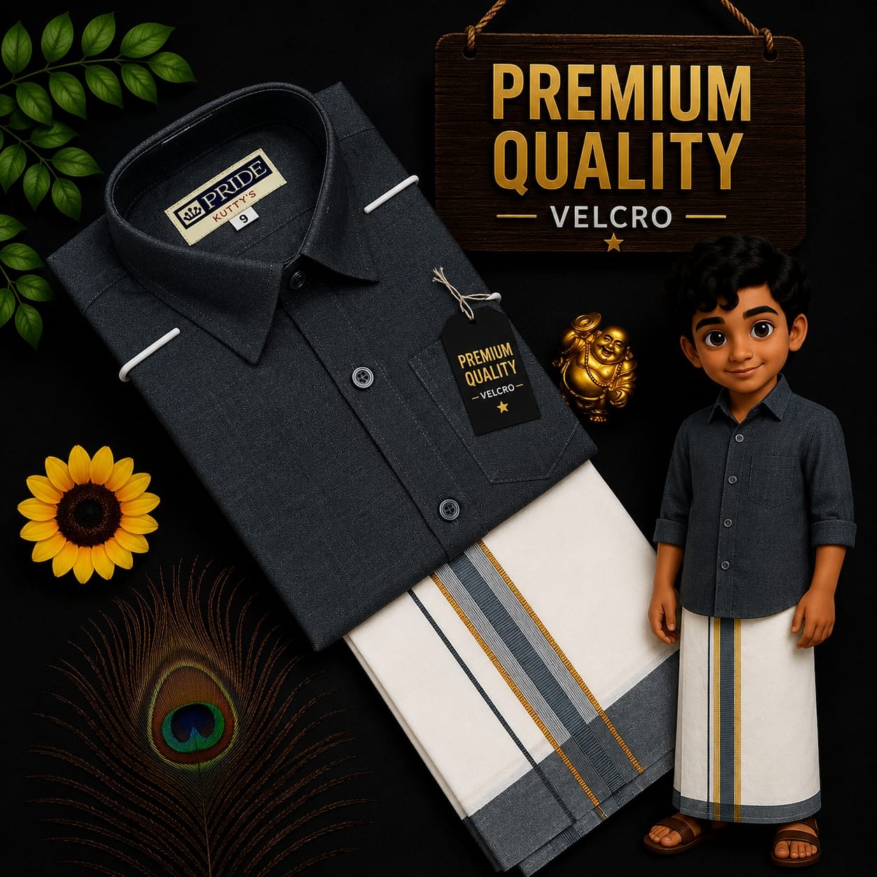 Kids Dhoti Shirt